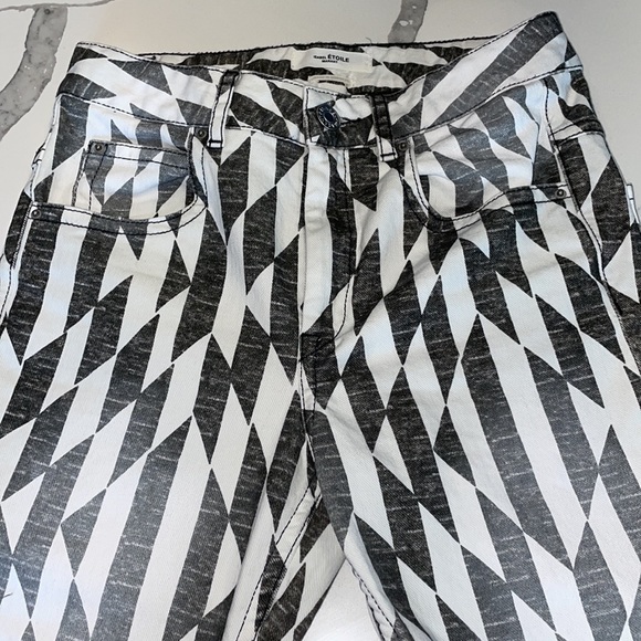 NWOT Isabel Marant Etoile Black Paro Print Skinny Jeans - Picture 8 of 9